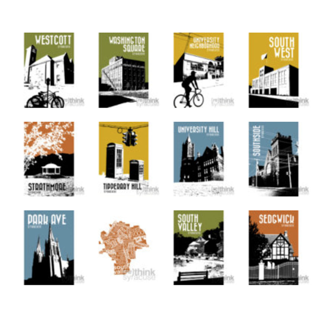 Syracuse Neighborhood Prints (12x18)