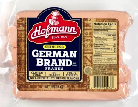 42 oz. Skinless German Franks - Hofmann
